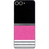 Pink and Grey Stripes Galaxy Z Flip6 Skin